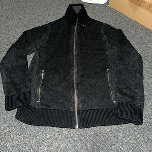 Guess Jeans Full Zip cotton mock neck sweater